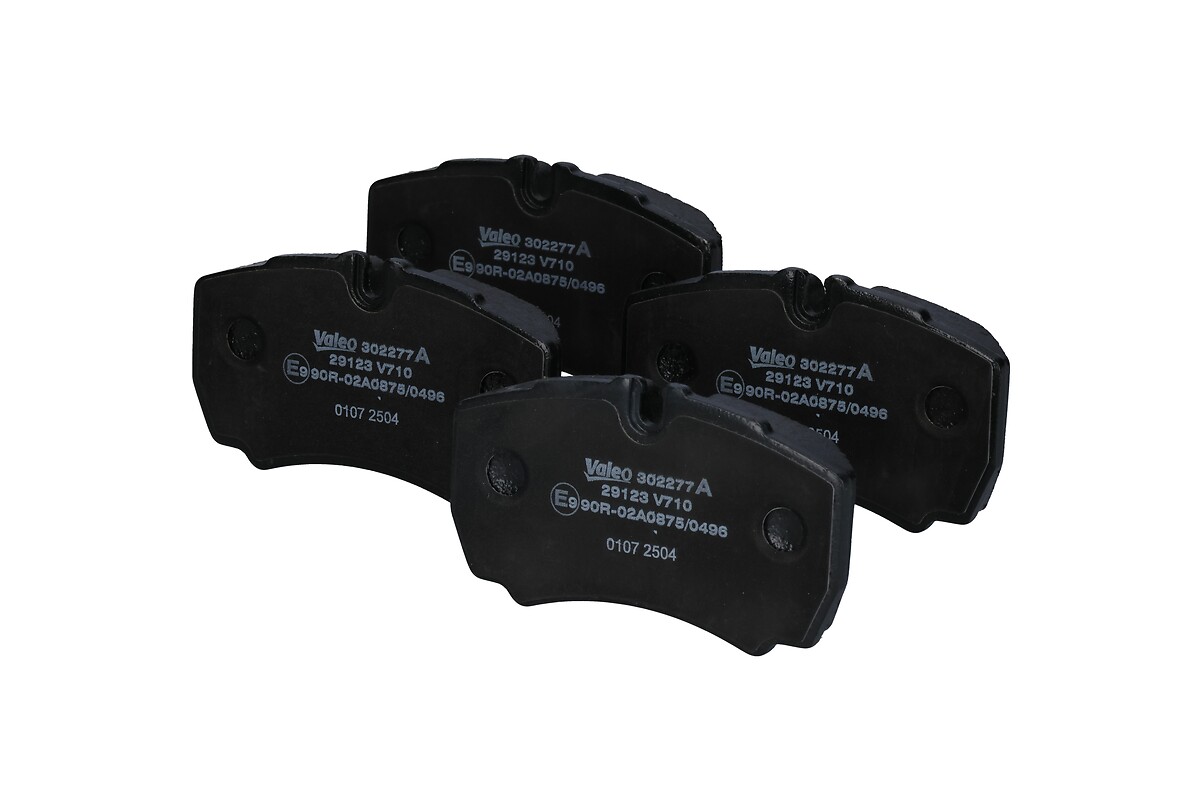 Jeu de 4 plaquettes de frein VALEO ref. 302277A